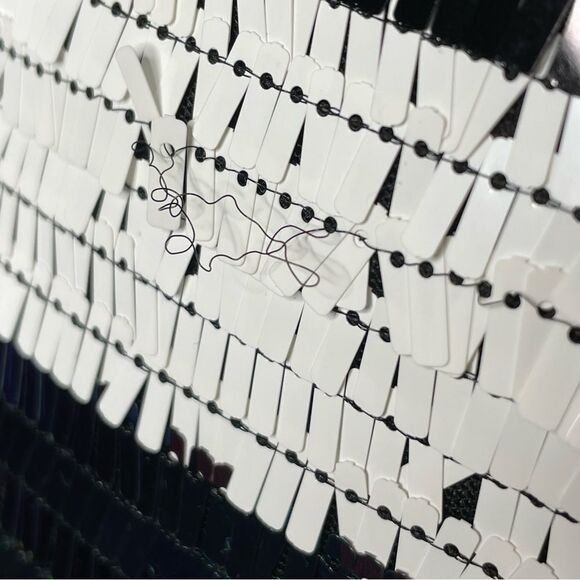 NWT Fashion Nova Stardust Sequin Mini Dress White Blue Green Black Size Medium - Picture 6 of 16